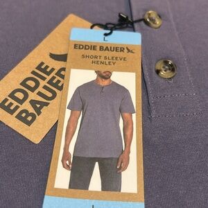 Eddie Bauer Henley Shirt 100% Cotton L, XL NWT
